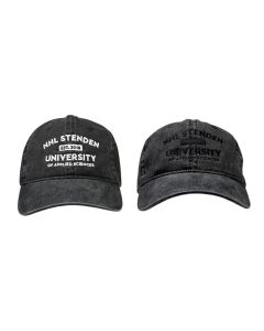 Washed denim cap